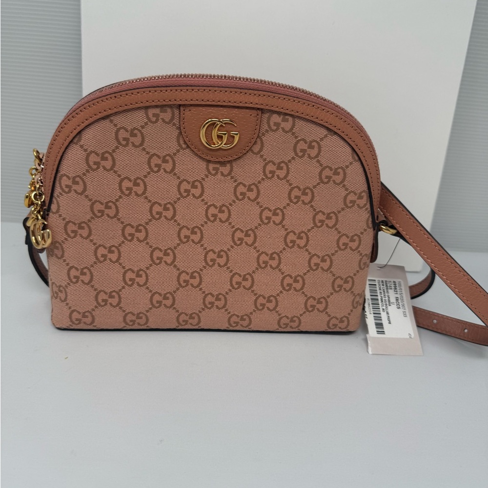 Gucci Beige Monogram Crossbody Bag